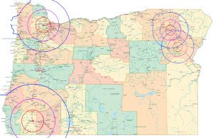 Map of I Spy Radio Network