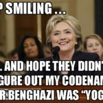 Hillary Clinton Yoga Pants Code Name for Benghazi
