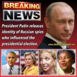 Putin releases the identity of the Russian hacking spies who influenced the election