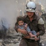 White Helmets - an NGO paid for by the UK and US staging heroic events to support overthrowing the Syrian government