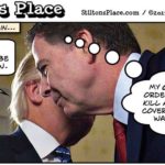 Inside James Comey's head cartoon