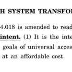 HB3650: Oregon's legislative intent was to create universal health care.