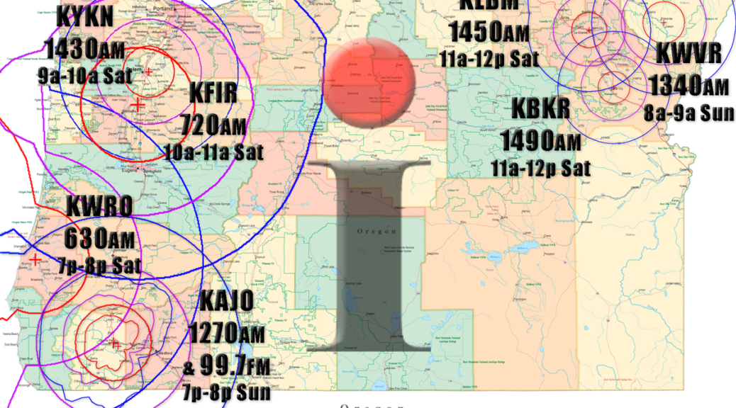 I Spy Radio Coverage Map as of November 2024